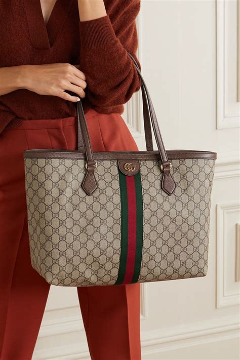 gucci coated canvas tote bag|gucci tote bags lowest price.